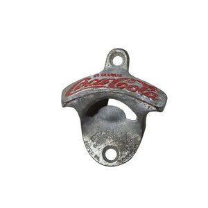 Vintage Enjoy Coca Cola Metal Wall Mount 3 1/8" x 2.5" Bottle Opener